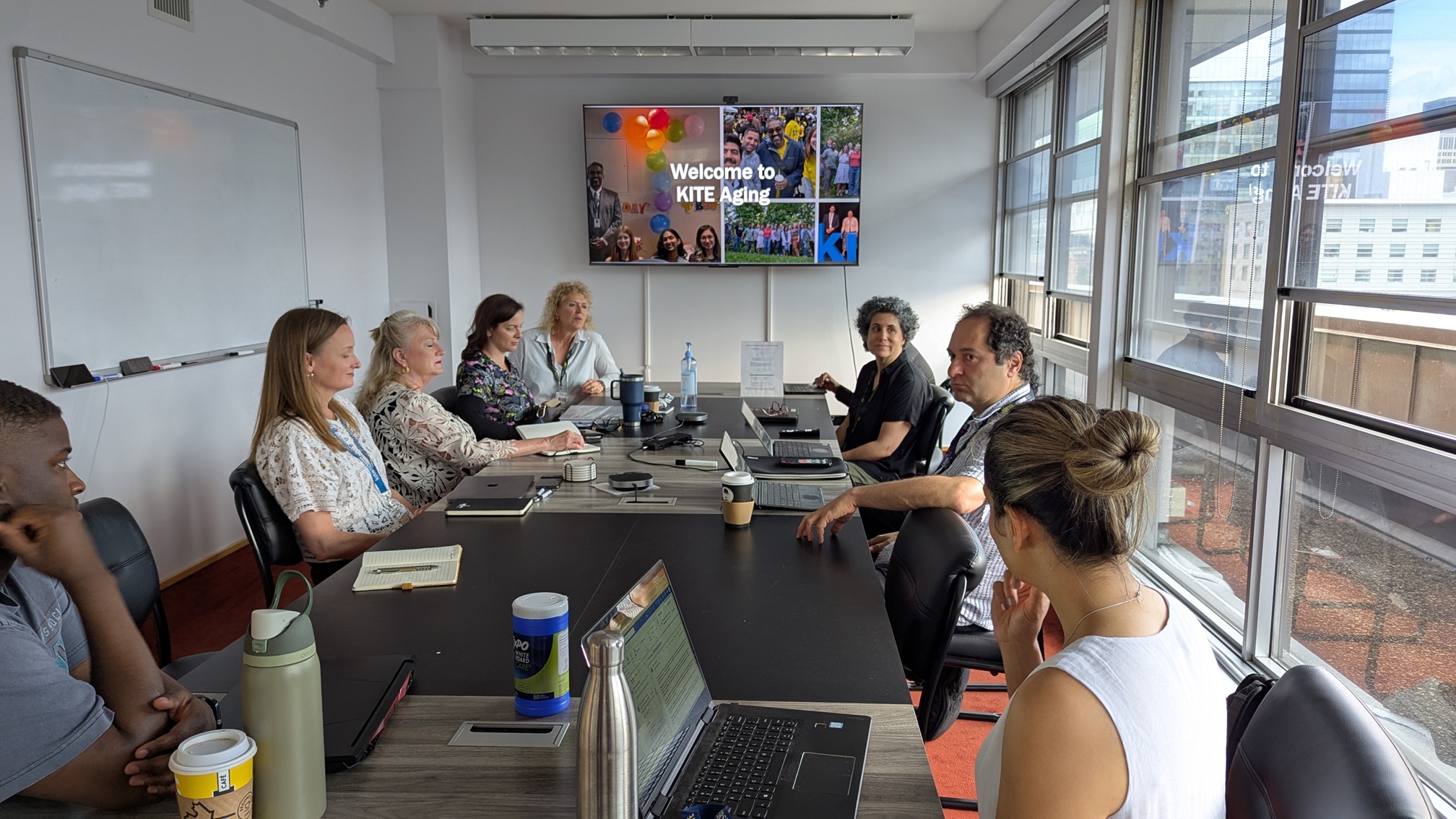 KITE Aging Team welcomes Ontario Minister of Long-Term Care Natalia Kusendova and MPP Dawn Gallagher Murphy for a visit and discussion on research, technology, and AI in long-term care.