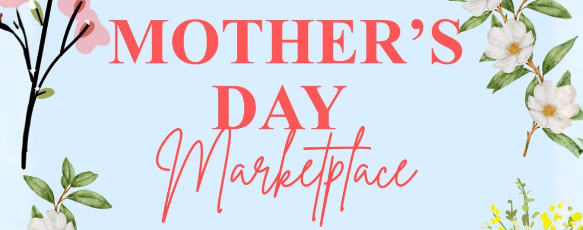 Marketplace Event details on floral graphic 