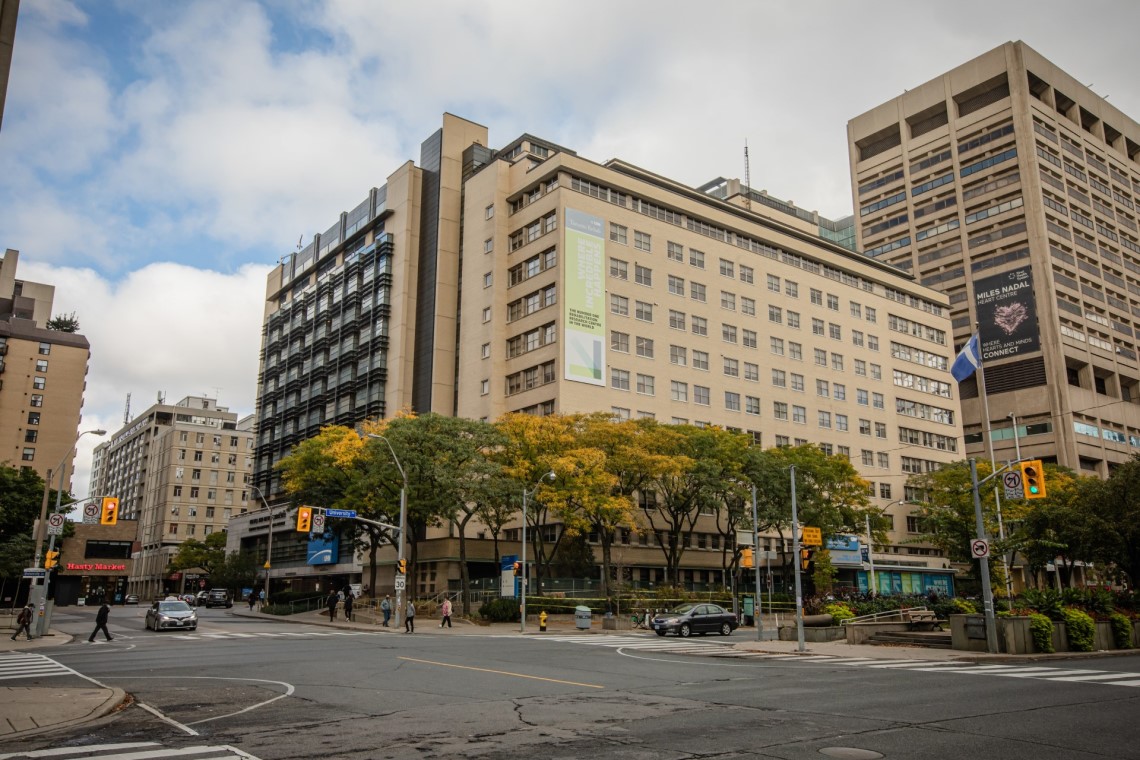 Exterior of the Toronto Rehab University Centre, home of KITE Research Institute at UHN in Toronto